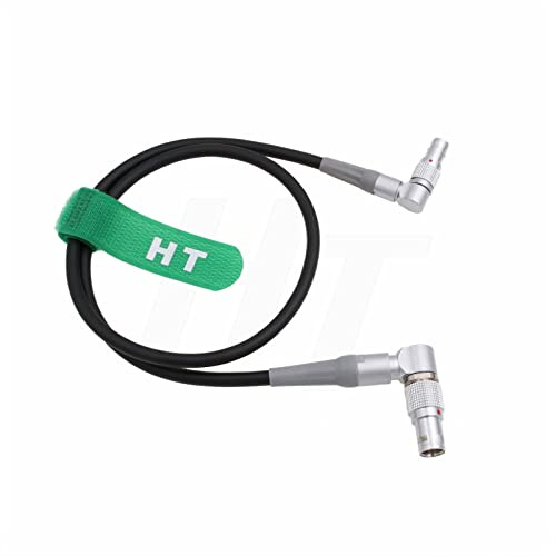 HangTon CAM 7 Pin to EXT 6 Pin Cable for HI5 Cforce RF Motor to ARRI Alexa Mini LF Camera, Right Angle Rotate Adjustable Connector 45cm