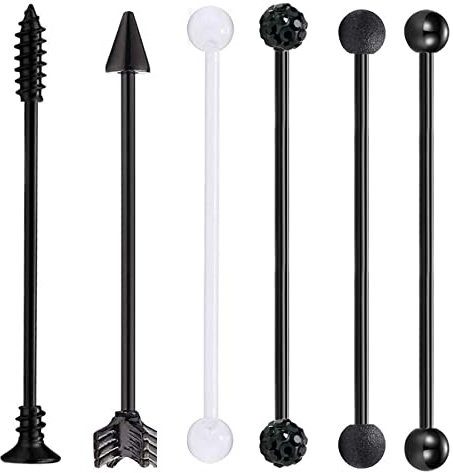 Cupimatch tungpiercing bröstvårta grillar bröstvårtspiercing rostfritt stål barbell kropp piercing smycken ringar zirkonia bröstvårtor CM-38-017, Rostfritt stål
