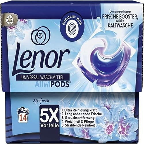 Lenor Waschmittel All-In-1 Pods Blütentraum 14WL, 1 Packung