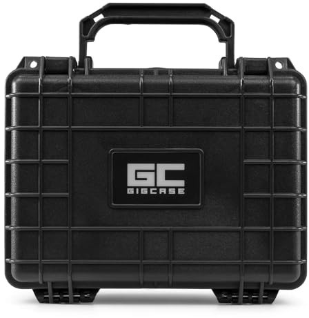 Power Dynamics GIGCASE2 Hard Shell Case with Pick and Pluck Foam 240x198x109mm: Shockproof, Waterproof, Lockable Storage Box - Universal Protective Hard Case for DJ Equipment, Cameras, Tools & More