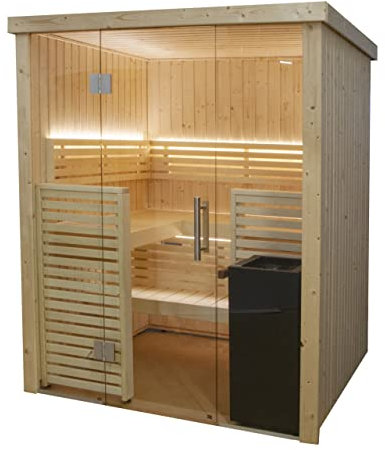 Harvia Variant View Small Sauna Saunakabine aus Fichte ca. 163 x 160 x 201 cm