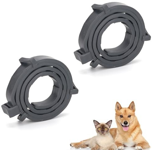 LONGHAO 2 pcs Zeckenhalsband für Katzen,Wasserdicht Hund Flohhalsband,Zeckenschutz Katze,Zeckenhalsband für Hunde und Katzen,VerstellbareinheitsgrößE,für Katzen und Hunde Aller Größen Und Rassen 62cm