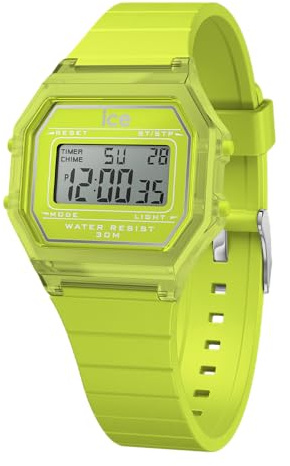 ICE-WATCH - ICE digit retro Green lime - Orologio verde da Donna con Cinturino in silicone - 022890 (Small)