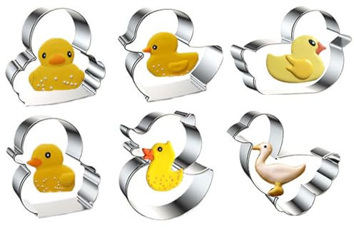 wotoy Juego de 6 cortadores de galletas de pato