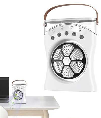 Generico Aire Acondicionado - Radiador De Aire | Ventilador Con Agua | Ventilador De Pulverización De Agua Refrigerador Recargable | Máquina De Enfriamiento De Velocidades Con Rotación De 180