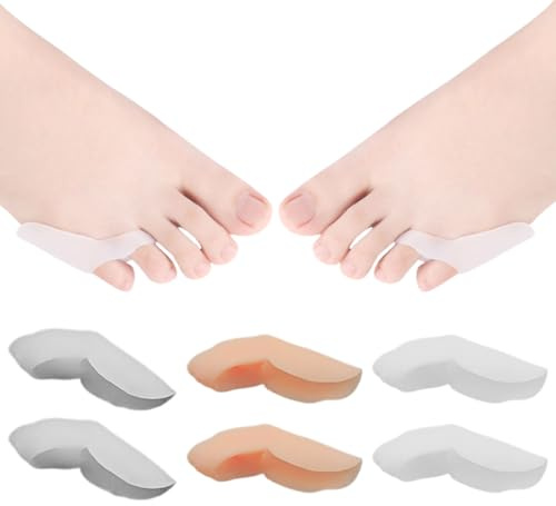 3 Paio Separatore Dita Piede, Separatori Mignolo Piede, Separatori Dita Dei Piedi, Distanziatori Dita Piedi Silicone, Proteggi Dita Piede Sovrapposte, per la Sovrapposizione di Dita
