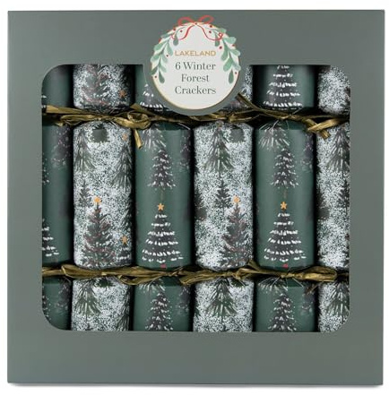 lakeland Winter Forest Balance Board Christmas Crackers – Pack of 6 With Reusable Game