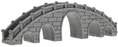 Kisangel Décor Micro-paysager Pont Pierre Réaliste pour Aquarium Ornement Bonsaï Décoration Paysage sous-Marin avec Pont Artificiel pour Aquarium et Bassin