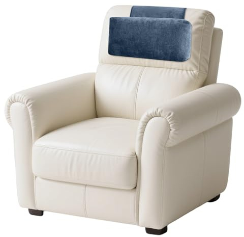 kisswish Recliner & Armchair Headrest Pillow - Non-Slip Velvet Cushion for Neck Support & Pain Relief, Navy