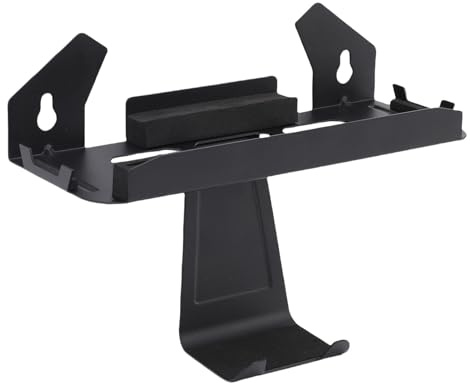 BONKZEBU Game Console Wall Mount Bracket Sturdy Iron Organizer for 2 OLED Console 7 Game Card Holders for Living Room