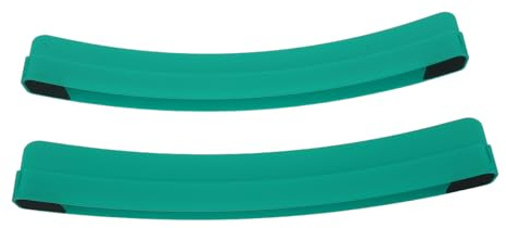 HOMSFOU Lot de 2 Porte-Cartes Incurvés Verts en Abs Robuste 28 Cm, Supports Stables pour Jeux de Cartes à Jouer, pour Soirées Poker, Bridge et Détente Entre Amis Famille