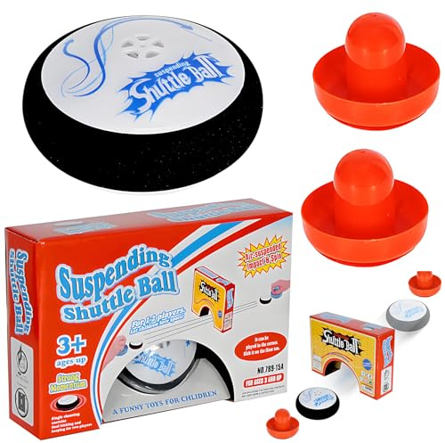 Air Hockey Hover Puck Set,Floating Hockey,Portable Air HockeyTragbares Tischspiel,Tragbares Tischspiel mit 2 Schlägern für Innen und Außen, Simuliertes Eishockeyspiel für Erwachsene