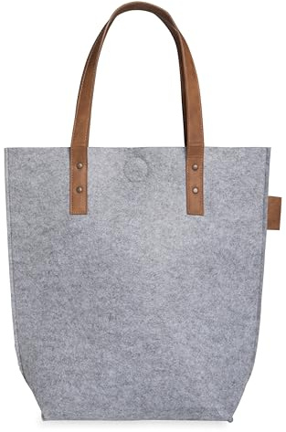 KNIT FACTORY - Gwen Handtasche - Stylische Shopper Tasche für Damen - aus Dicken Filz - 40x40 cm - Hochwertige Qualität