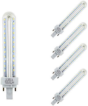 TECNOLUX EURO-Lampadina Led 2U Tube G24 4200K Neutral Light 13W 49627 (Pack 5)