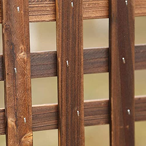 GXBCS Clôture Jardin Palissade Jardin Clôture en Bois de Piquet de Cour en Bois de clôture de réseau de Treillis de séparation de Jardin de Fleur GXBCS076(Size:90x90cm)