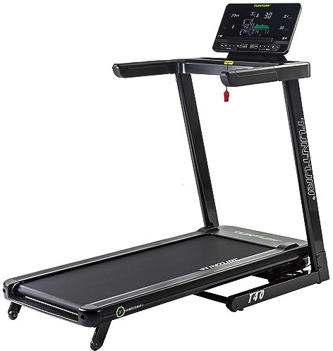 Tunturi T40 Klappbares Laufband für Zuhause/Büro - Laufband mit Bluetooth - 44 Trainingsprogramme - 12 Neigungsoptionen - 1-16,0 km/h