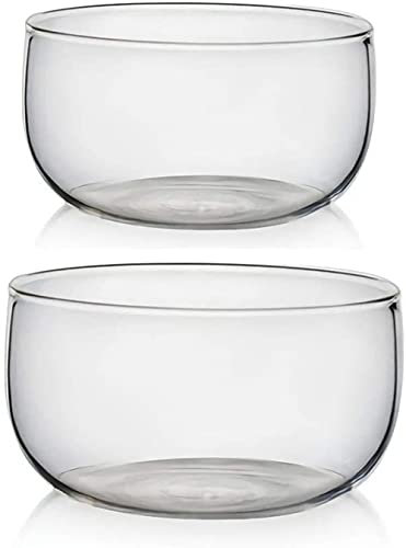 Insalatiera in vetro, ciotole per miscelazione in vetro borosilicato ad alta resistenza al calore per la cottura al forno - Forno a microonde e lavastoviglie-B