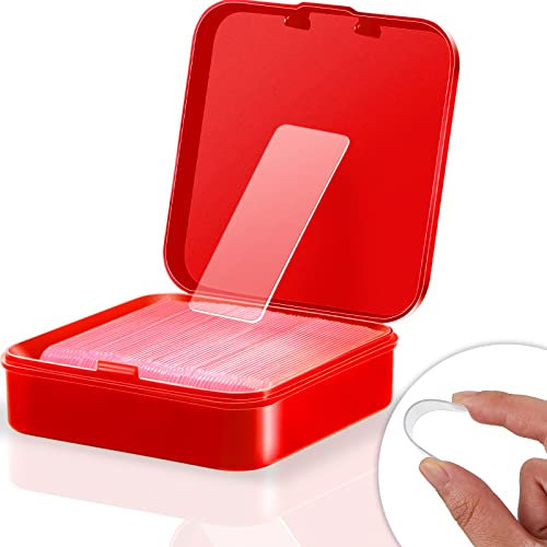 Blulu Wiederverwendbares Multifunktionales Beidseitiges Klebeband Box Klebendes Band Doppelseitiges Klebeband Extra Starkes Abnehmbar Klebestreifen für Heim Büro Couplet (60 Stücke, Einfacher Stil)