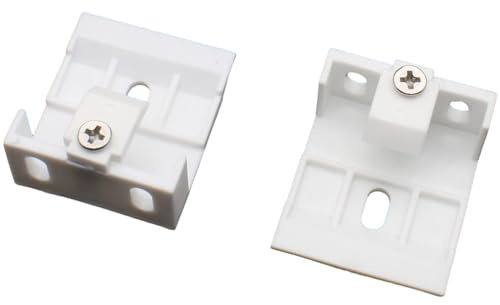 OZXNO Venetian Blinds Bracket 4pcs White Plastic Headrail Support Bracket Clip Wide Beam Folding Blinds Support Frame(41 X 35.5 X 17 mm)