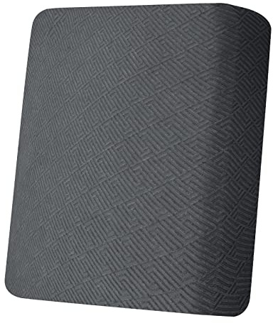CHELZEN Stretch Sofa Seat Cushion Cover, Fitted Sofa Cushion Slipcovers, Couch Cushion Covers, Replacement for Individual Cushion Furniture Protector (Large 1 Seater, Dark Gray)