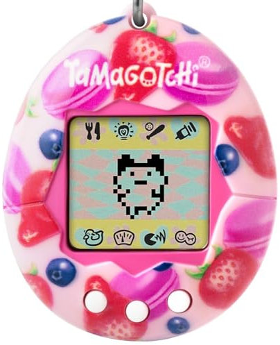Bandai - Tamagotchi - Tamagotchi Original - Berry Delicious - Elektronisches virtuelles Tier mit Farbdisplay, 3 Tasten und Spielen - Interaktives Tier auf Deutsch - Kinderspielzeug ab 8 Jahren - 42971