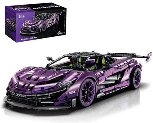 Technik Auto für McIaren P1, 1:8 Automodell Bausatz, 3224 Teile Klemmbausteine Auto Groß MOC Set, Kompatibel mit McIaren Technik