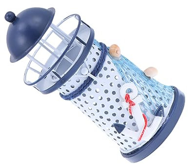AOKWAWALIY Mediterraner Kerzenständer Aus Metall Teelichthalter Im Leuchtturm Design Rustikale Deko Für Hochzeiten Und Partys Mit Kreativem Kerzenbecher Für Tischdekoration Und Dekoration