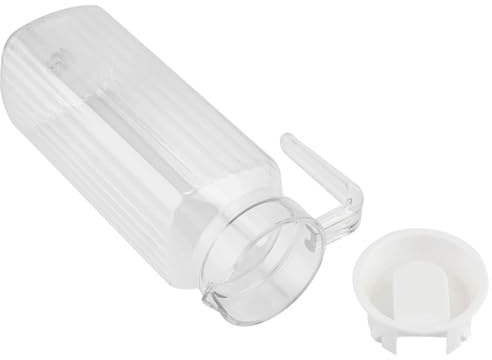 Glaskannen Kühlschrankkrüge Transparenter Acryl-Saftwasserkrug Saftflasche Flasche mit Deckel Quadratischer Wasserkaraffe für Eistee Saft Getränke
