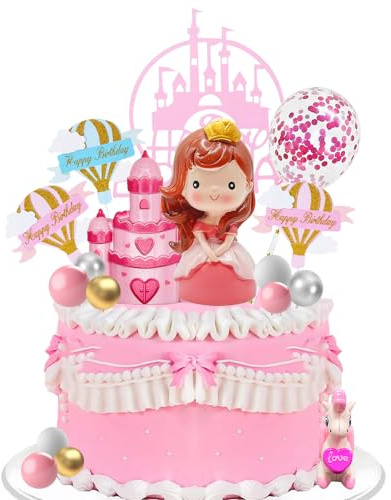 14 Stück Prinzessin Cake Topper,Prinzessin Puppe Kuchen Dekoration,Prinzessinnen Tortendeko,Shower Deko Girl für Jungen und Mädchen Dusche Kuchen Dekoration Hochzeit Geburtstag Party Dekorationen