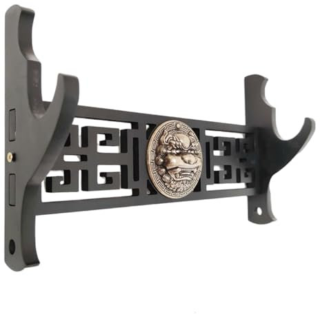 Serenitison Schwerthalter,Katana ständer,Angelruten und Flöten,Samurai Schwertständer,Katana wandhalterung,von Schwertern,Waffenständer an der Wand,für Katana Wakizashi Display Halter Ständer,Kirin