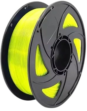 Jimprime3D PETG-Filament, Gelb, transparent, 1 kg, 1,75 mm, Maßgenauigkeit +/- 0,02 mm, 3D-Druck-Filament für 3D-Drucker