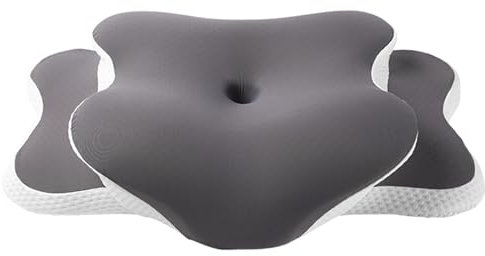 Tivezlor Nackenkissen für Seitenschläfer, Memory Foam-Kissen, Zervikalkissen zur Linderung von Nacken- und Schulterschmerzen, ergonomisches orthopädisches Kissen,Grau