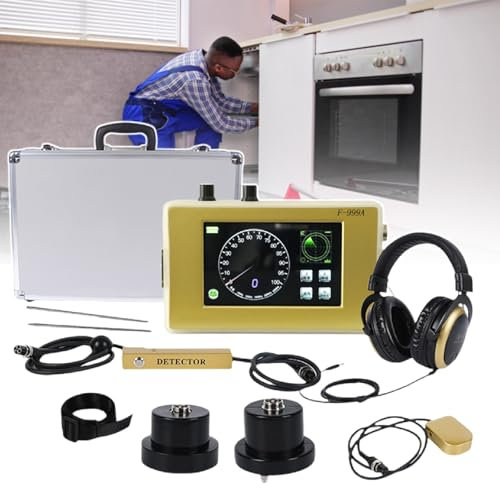 Sensor UltrasóNico De Fugas De Agua Con GeóFono, Sensor De DeteccióN De Fugas, Detector De Fugas De Agua SubterráNea, Detector De Fugas Con Auriculares Y 6 Velocidades Ajustables