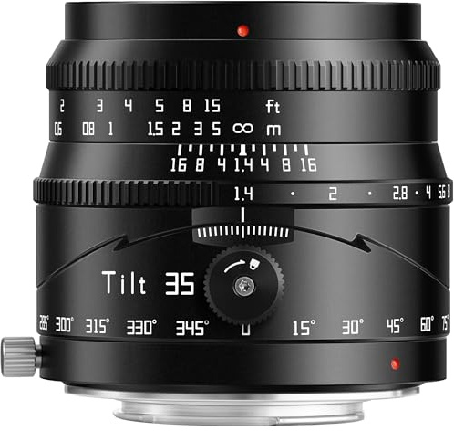 TTArtisan 35mm F1.4 Tilt Lens for M43-Mount, Large Aperture APS-C Manual Lens Compatible with Olympus and Panasonic Camera(for M43-Mount)