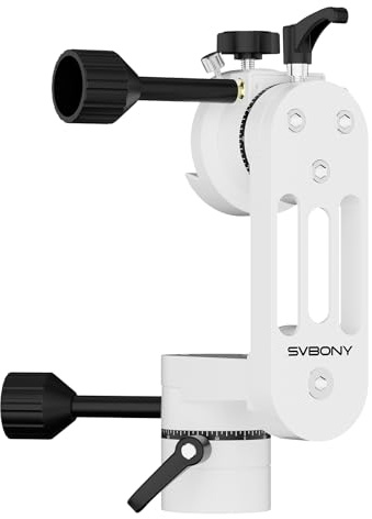 Svbony SV225 Mini Azimutale Teleskop Montierung, Alt/Az-Montierung | für Astronomische Visuelle Beobachtung, Maximaler 5 kg Tragkraft, CNC-gefräste Hohlstruktur, 360° Azimut-Drehung