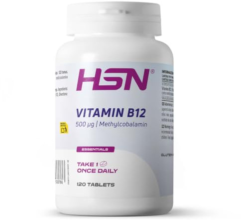 HSN Vitamina B12 Metilcobalamina 500mcg - 120 Tabletas