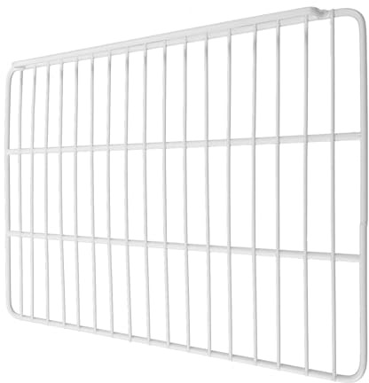 Séparateur en Grille Métallique pour Congélateur en Acier Inoxydable Blanc | Cloison de Congélation Garde Latérale, pour Compartiment de Congélateur et Coffre, Usage Dortoir