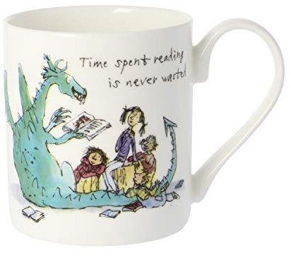 Quentin Blake Time Spent Reading Bone China Mug QQB50