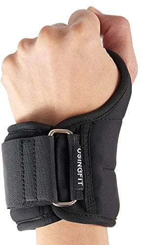 USINGFIT handgewichte gewichtsmanschetten armgewichte handgelenk gewichte beingewichte fussgewichte 0,5kg / 1kg / 1,5kg laufgewichte fuß hand ankle wrist weights für beine fußgewichte (1 kg * 2)
