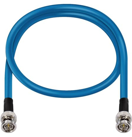 Bingfu Câble Vidéo Numérique SDI Rallonge BNC Belden 1694A 75 Ohm 60 cm | Cordon Coaxial de BNC Mâle à Mâle, pour Caméras et Équipements Vidéo, prend en charge HD 3G 6G 1080P 4K-UHD