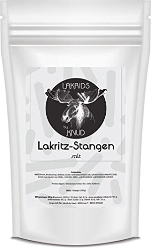 Lakrids Knud | Lakritzstangen aus Finnland (150 g salzig)