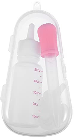 balacoo Pet Fütterung Flasche Pet Hund Katze Pflege Flasche Welpen Fütterung Dropper mit Lagerung Herbst für Welpen Kätzchen Kleine Baby Tiere