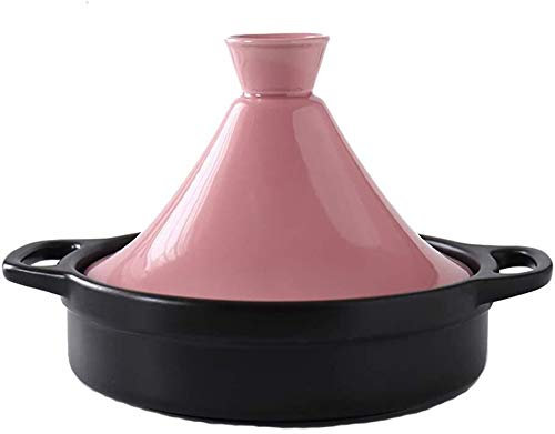 Platos de cazuela con Tapas Tajine de cerámica, Tajine Olla de Cocina Ollas de cerámica para cocinar y estofado Cacerola