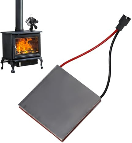 ZYWUOY Stove Fan Generator, Replacement Stove Fan Thermoelectric Power Generator for Stove Burner Fan Fireplace Fan Spare Part for Fireplace Fan 40x40mm