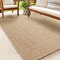 the carpet Kansas - robusto tappeto per esterni ed interni in juta naturale, resistente alle intemperie, adatto a terrazze e giardini, 60 x 90 cm