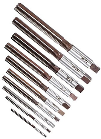 QUARKZMAN 3mm-12mm Mano Alesatori Set x 10pz 6 Dritti Scanalatura per Alesatura in Artigianato, [H8 Precisione]