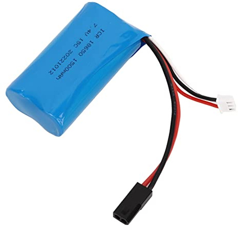 Batería de Litio 18650 7,4 V 1500 MAh, Tasa de Conversión de Alta Potencia Batería de Litio de Larga Duración Conversión de Potencia Máxima para Aviones RC
