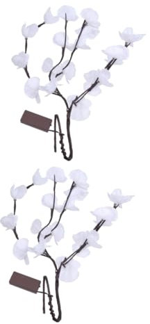 Warmhm 2stücke Chic Orchidee Licht Dekorative Zweiglampe Für Wohnzimmer Und Party Warmweißes Licht Kein Batteriebedarf Künstliche Blumenbeleuchtung Für Entspannende Atmosphäre