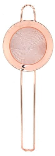 Colador De Malla Fina Para Cócteles, Colador Cónico De Acero Inoxidable De 3,2 Pulgadas, Colador Pequeño De Harina, Colador De Té Para Bares Caseros Y Barman Profesionales(Rose gold)