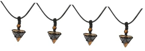 Beaupretty 4stücke Stone Necklaces Für Pyramidenschnitt Tigerauge Anhänger Handgemachte Schmuckdekoration Aus Natürlichen Für Diy-projekte Und Kreative Bastelarbeiten